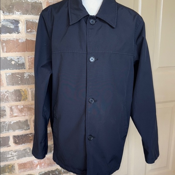 GAP Vintage Men's Black All Weather Jacket Button Up Interior/Exterior Pockets - Picture 5 of 13